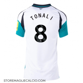Newcastle United Sandro Tonali #8 Maglia Gara Trasferta Repliche 2024-25 Donna Maniche Corte